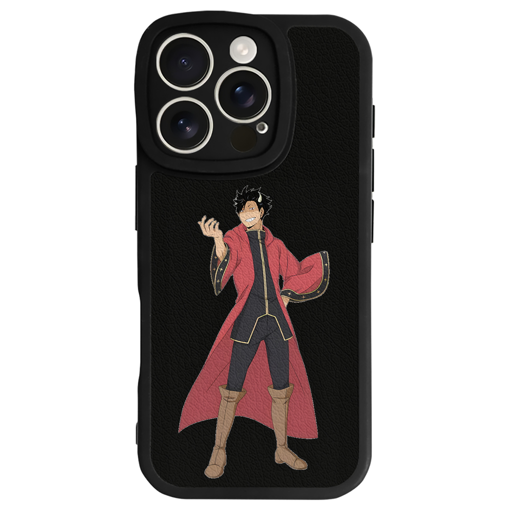 （画像用） ハイキュー!! Haikyu!! 【iPhone 16シリーズ対応】シリコンスマホケース（レザー調） 材質：シリコン